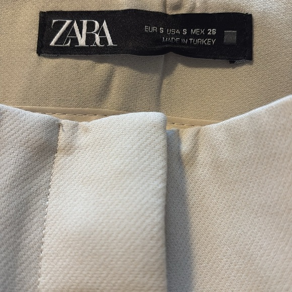 Zara High Rise Cream Trousers - Picture 7 of 7